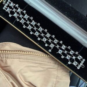 Elegant Silver Crystal Bracelet